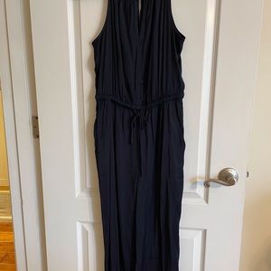 Loft navy blue jumpsuit